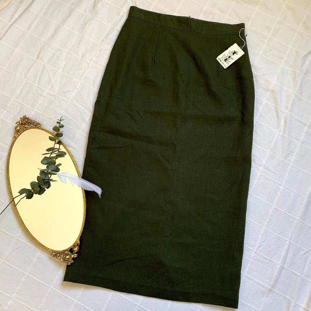 HOST PICK 🍄 NWT Vintage Pure Wool Pencil Skirt